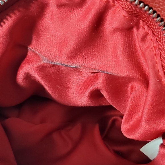 CACHE Red Small Purse with Silver Chain Shoulder  - Picture 8 of 8